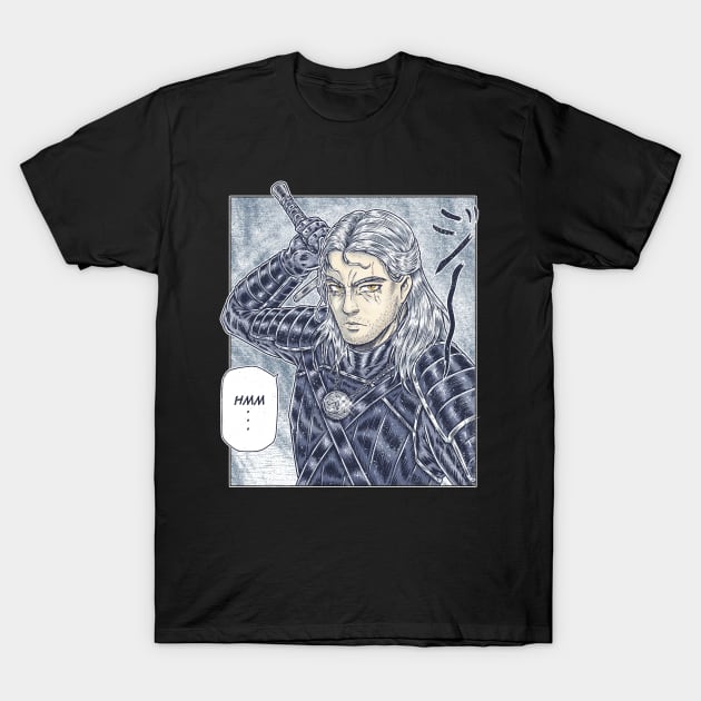 Geralt of hmm- color T-Shirt by Firebrander